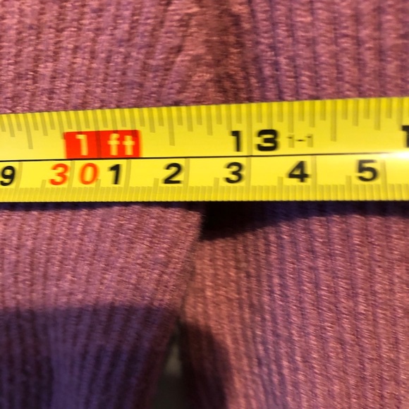 Harlow V-neck Sweater top soft rib long sleeve L - Picture 3 of 5